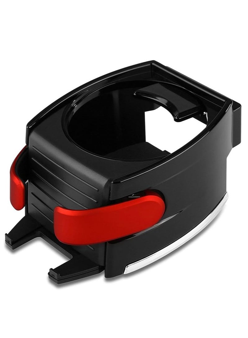 Car Cup Holder Adjustable 2 in 1 Car Drink Stand Cell Phone Holder Air Vent Mount，Suitable for Cars and Trucks with Horizontal Blade Vents (Red) - Image 1